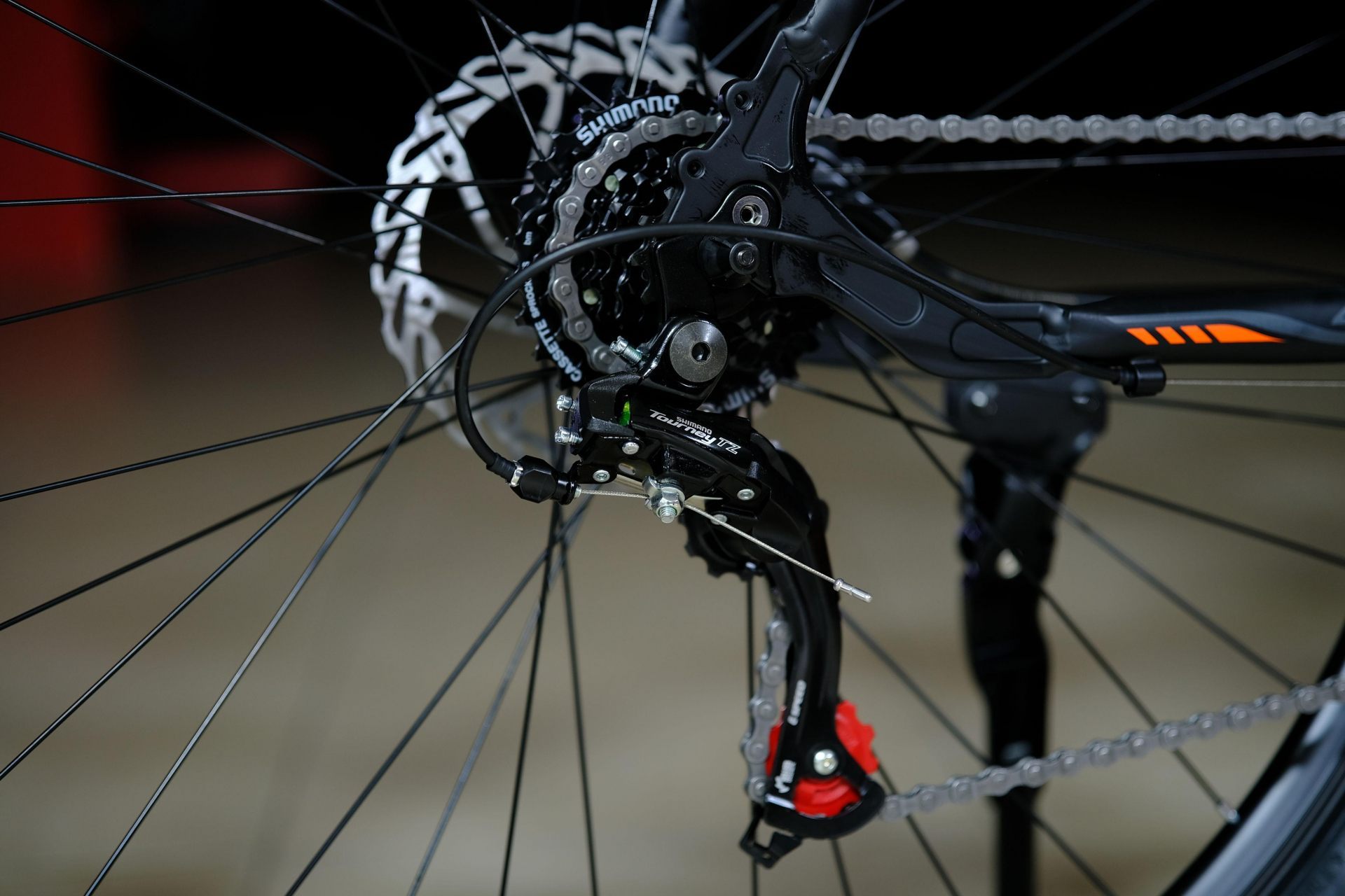 Задний переключатель Shimano Tourney TZ-500 оригинал
 HOKE 4 Way 29 HD матовый чёрный-оранжевый 19